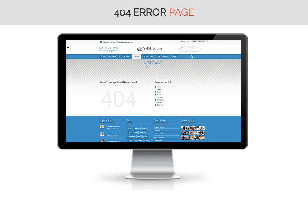 Dvista 404 Page